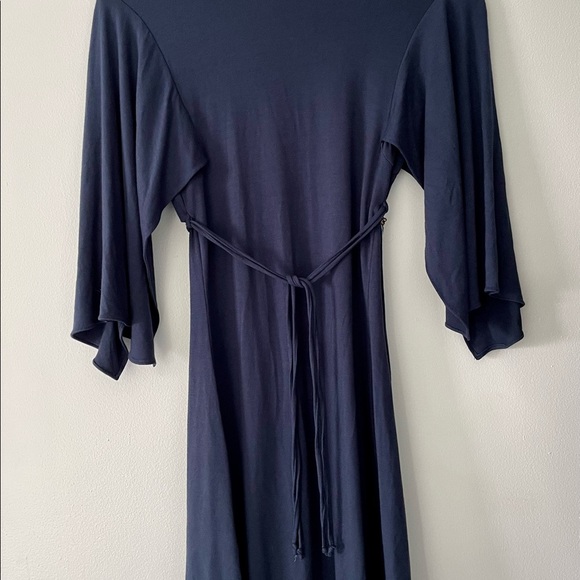 Cape Sleeve Unbelievable dead stock HORSES embellished vintage dress Very 80s - Picture 6 of 7